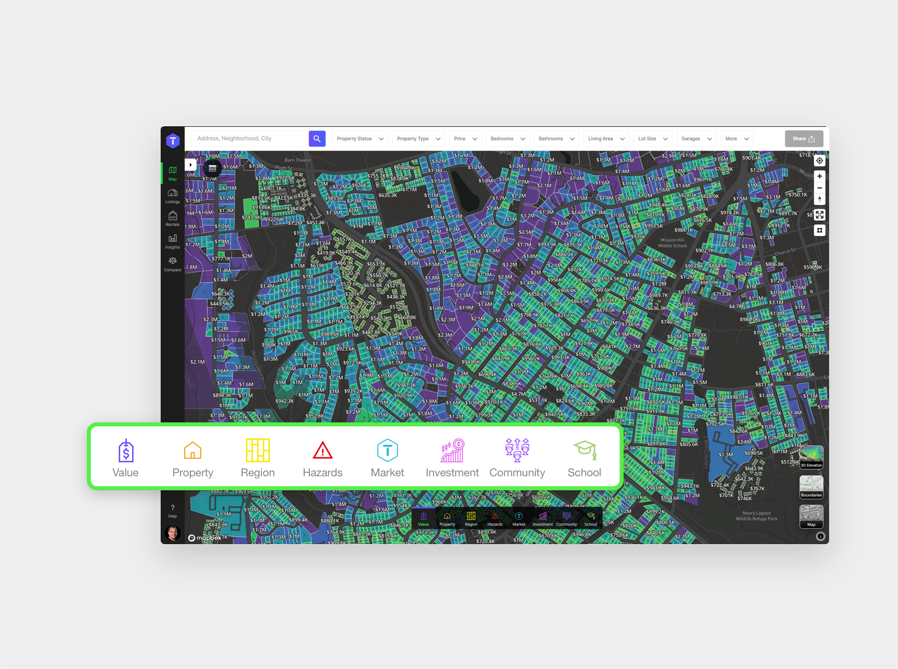 Analytics Map Layers